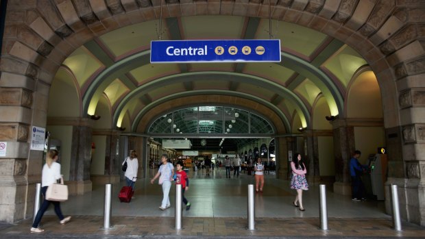 A gun was found in the bag of a 15-year-old boy at Sydney's Central Railway Station.