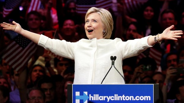 Democratic presidential candidate Hillary Clinton claimed the nomination on Tuesday night.  