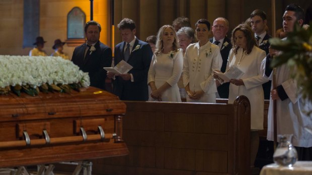 Fitting tribute: Les Murray was honoured with a state funeral on Monday.