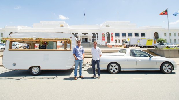 The pair love a road trip and are busy hauling their mobile drinks caravan to events across the region this summer. 