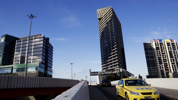 Left empty:  Docklands had the highest number of speculative vacancies of apartments, with 17 per cent consuming no water in 2013. Others used less than 50 litres of water on average each day, leading to assumptions that they were empty or rarely used.