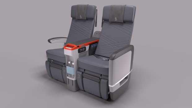 Singapore Airlines' premium economy seating.