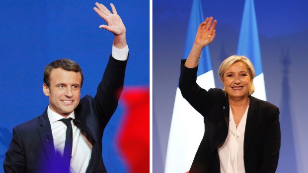 Emmanuel Macron has a massive lead over Marine Le Pen ahead of the final vote in the French presidential election.