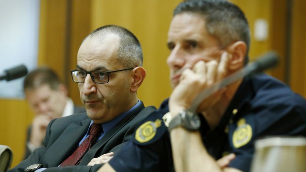 Department of Immigration and Border Protection secretary Michael Pezzullo and Australian Border Force commissioner Roman Quaedvlieg are questioned by a parliamentary committee about the proposal.