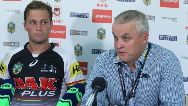 Locked in: Matt Moylan has pledge his furure with the Panthers, joining coach Anthony Griffin, who has extended his contract.