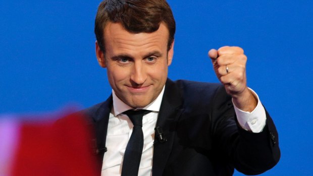 Emmanuel Macron is the front-runner for the May 7 runoff. 