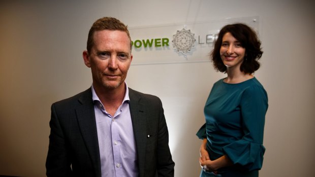 Jemma Green (chair) and Dave Martin (CEO) of Power Ledger. 