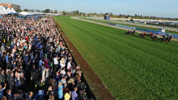 Race 10 of the Caulfield Guineas Day in 2014.