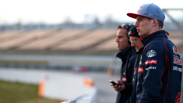 Max Verstappen at Formula One Winter Testing in February.