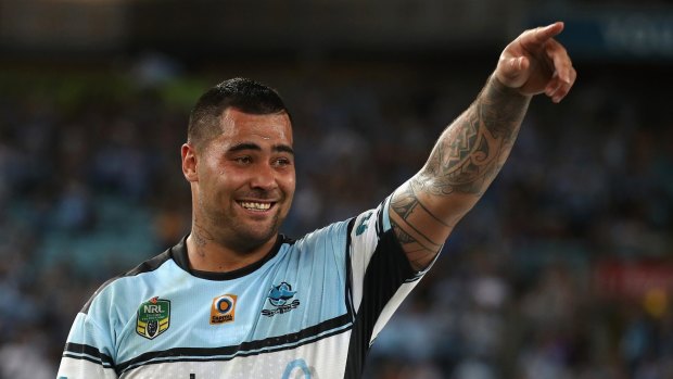 Take your pick: Sharks prop Andrew Fifita thought he would be playing for Tonga, but has now been picked for Australia after round nine injuries.
