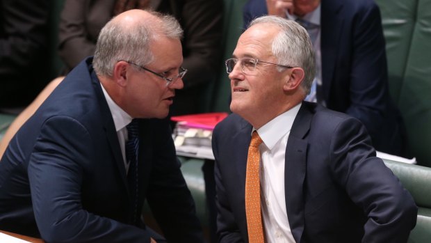 Prime Minister Malcolm Turnbull and Treasurer Scott Morrison. 