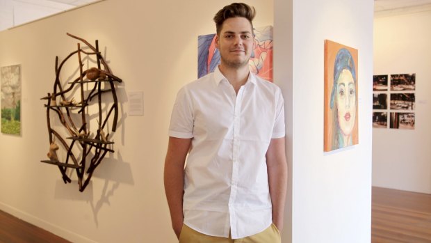 On the right track: Visual art and design student Andrew Wilkinson says an ATAR number does not define a student's capabilities.