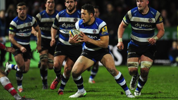 Try time: Sam Burgess scored in a 44-5 win over London Irish.