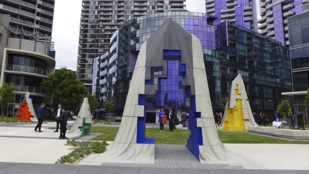 An innovative approach to art in Docklands'  Monument Park.