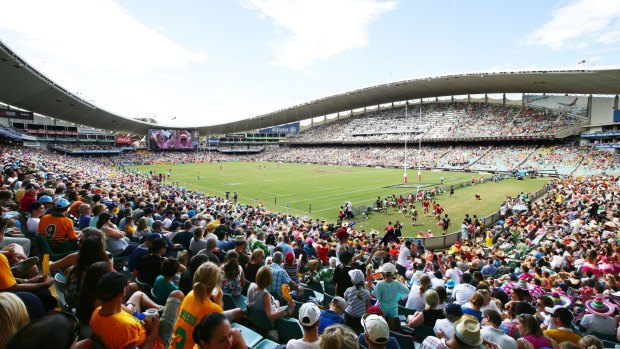 Knockdown proposal:  A general view during the Sydney Sevens at Allianz Stadium.