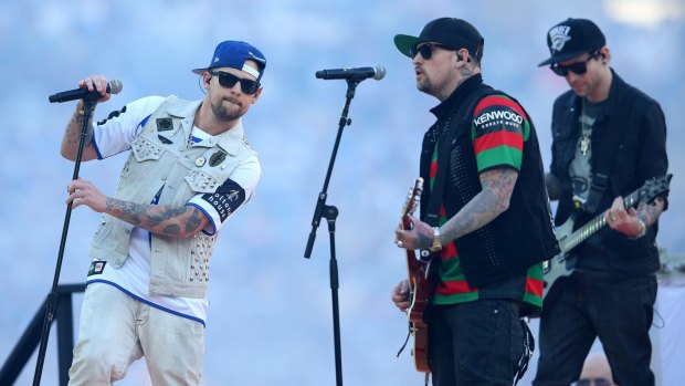 Banding together: Good Charlotte perform in Sydney in 2012.