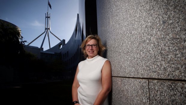 Australian of the Year Rosie Batty at Parliament House on Monday.