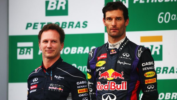 Achieved a lot together: Red Bull Racing Team Principal Christian, left, and Australian driver Mark Webber. 