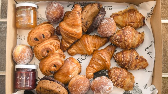 Via Porta bakes its own pastries and supplies them to other cafes.