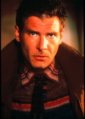 Harrison Ford as Rick Deckard in the 1982 movie Blade Runner. 
