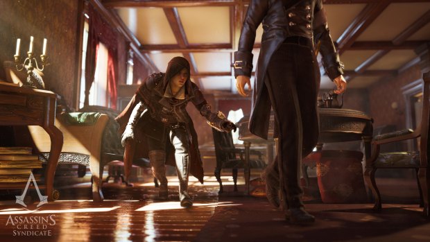 Evie favours a stealthy approach, while her brother Jacob is much more direct. The siblings mark the first time there have been two options for a playable character in a main <i>Assassin's Creed</i> game.