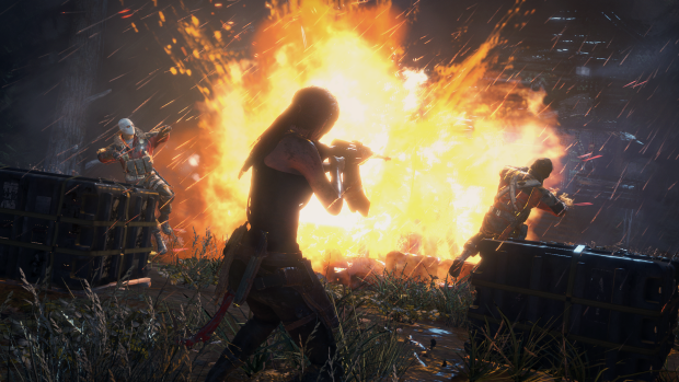 Assault rifles, improvised explosives, incendiary arrows: Lara is more creatively destructive than ever before.