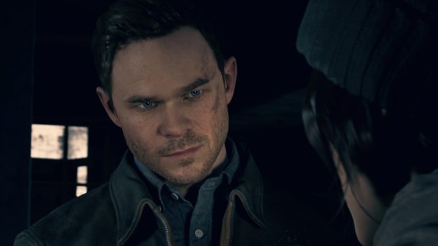 Shawn Ashmore as main character Jack Joyce in <i>Quantum Break</i>. All the gameplay scenes were captured twice for the most realistic possible performances.
