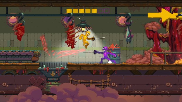 Nidhogg 2's look is gross, but it serves the game and will be more easily accepted in the mainstream.