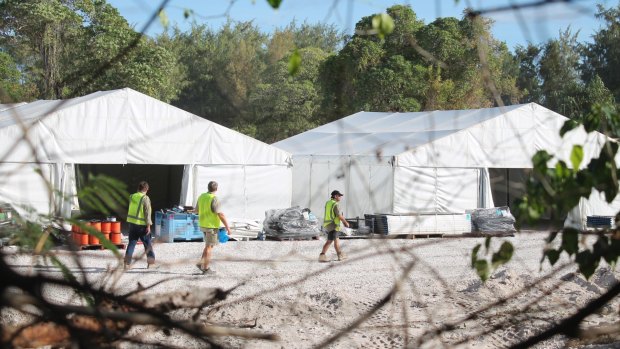 Almost 400 detainees are held on the island of Nauru.