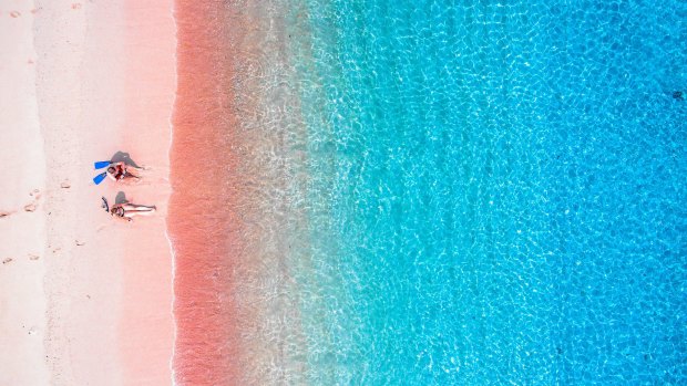 Pink Beach promises an array of vibrant colours.