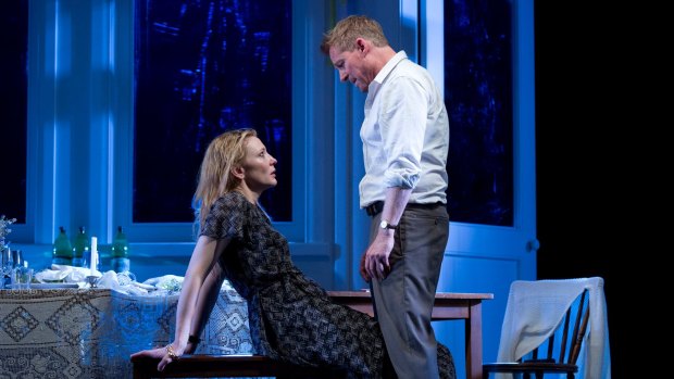 Cate Blanchett and Richard Roxburgh in <i>The Present</i>. 