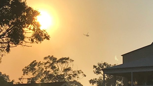 Perth residents woke to thick smoke  from the Kings Park bushfire.