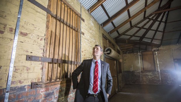 Lord Mayor Graham Quirk announces the start of construction to restore Teneriffe's historic Engine Room.