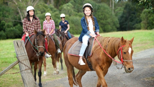 Saddle up: Own a horse for a day at the Sydney Trail Riding Centre.