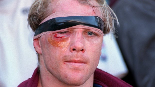 Manly warrior: Geoff Toovey in his playing days.