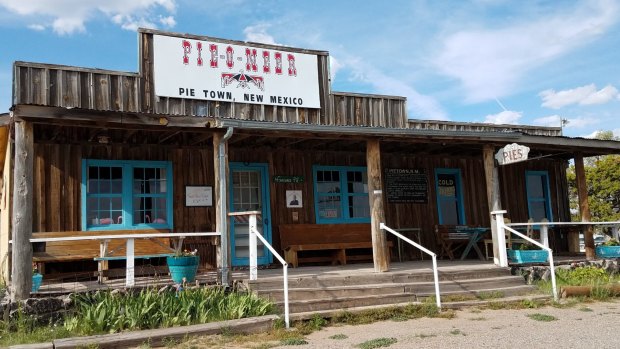Straight out of Deadwood: The Pie-O-Neer in Pie Town, New Mexico.
