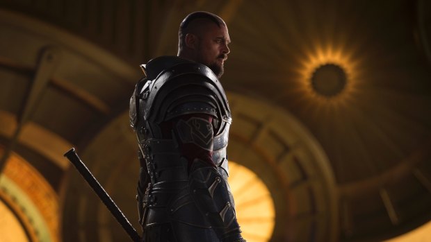 Skurge, played by Karl Urban, in Thor: Ragnarok.
