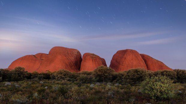 The rust-red domes of Kata Tjuta in the Red Centre.