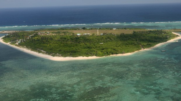 Pag-asa, part of the disputed group of islands in the South China Sea off the coast of western Philippines.