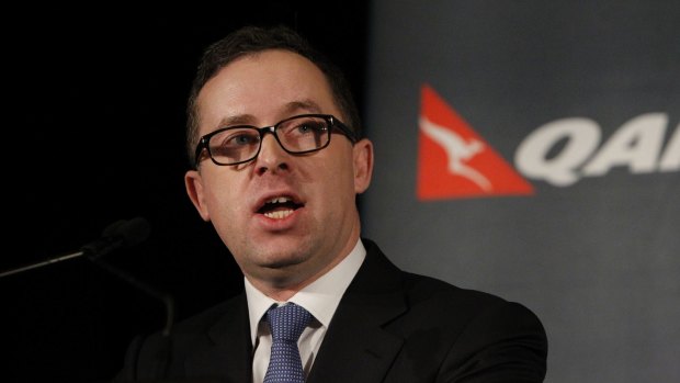 Qantas chief executive Alan Joyce: 'Without the impact of transformation, we would not be announcing a profit today.'