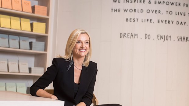 Demand for designer stationery boosted  sales at Kristina Karlsson's Kikki K by 28 per cent in 2015.