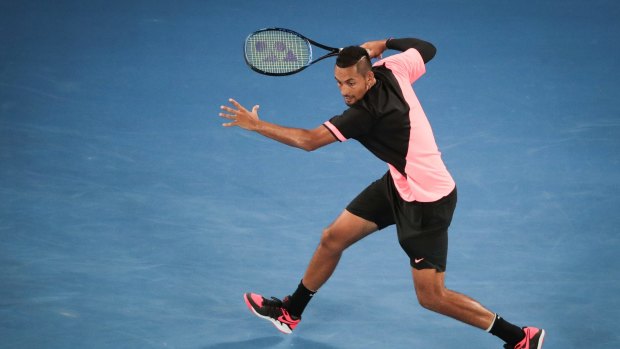 Shooting upwards: Nick Kyrgios.