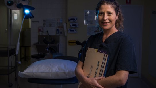 Nurse Kitty Grozdich at the Marie Stopes clinic in Westmead. 