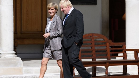 Mr Johnson was expected to push the case for a strong trade deal with Australia after Brexit.