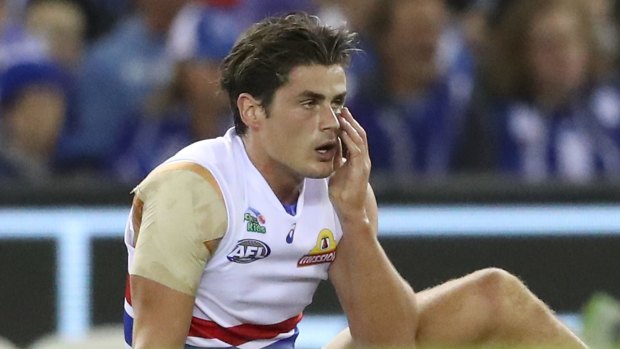 Tom Boyd took a knock to the cheekbone against North Melbourne on Good Friday.