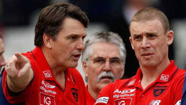 Right direction: Senior coach Paul Roos (left) and his Senior Assistant coach Simon Goodwin.