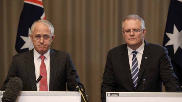 Prime Minister Malcolm Turnbull and Treasurer Scott Morrison during the election campaign.
