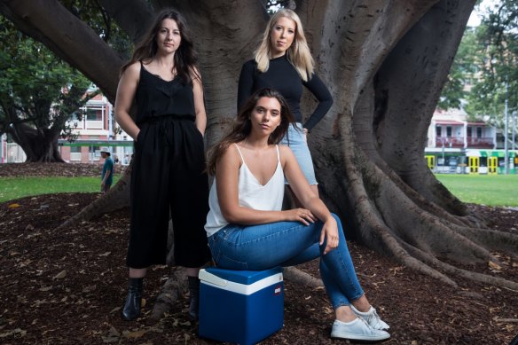 Elise Mason, Eleanor Baillieu and Erin Boutros from Empty Esky.