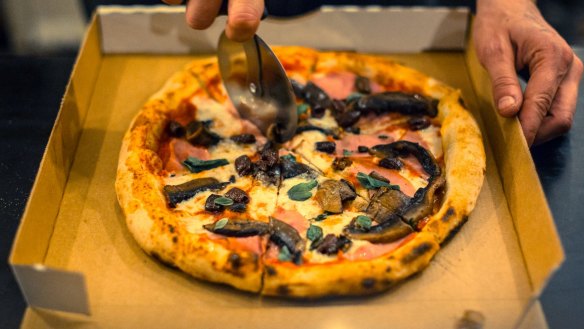 Thin Slizzy's Neopolitan pies use a 48-hour risen dough.