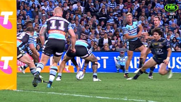 Incident 5: Andrew Fifita knock-on. 